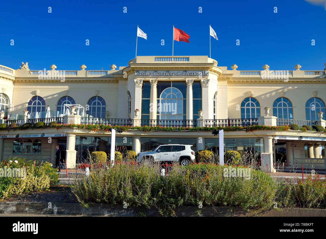 France, Calvados, Pays d'Auge, Deauville, Casino Barriere de Deauville Stock Photo