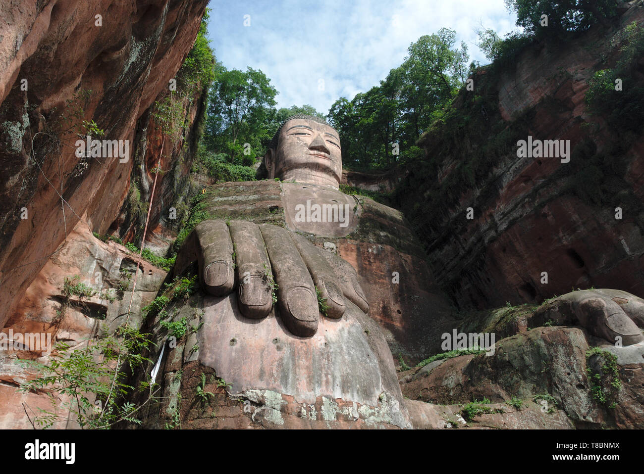 Giant Buddha at Leshan, Sichuan Province, China Stock Photo