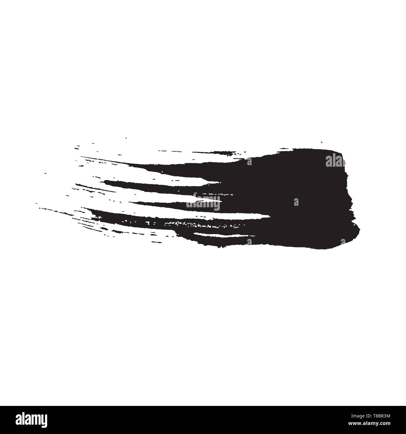 Ink vector brush stroke background. Vector illustration. Grunge texture. Stock Vector