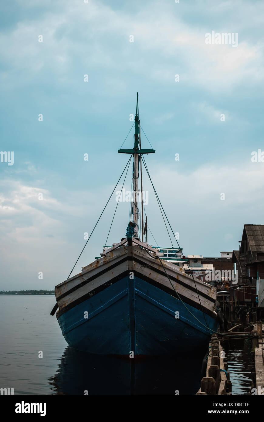 boat in the dock harbor Stock Photo - Alamy