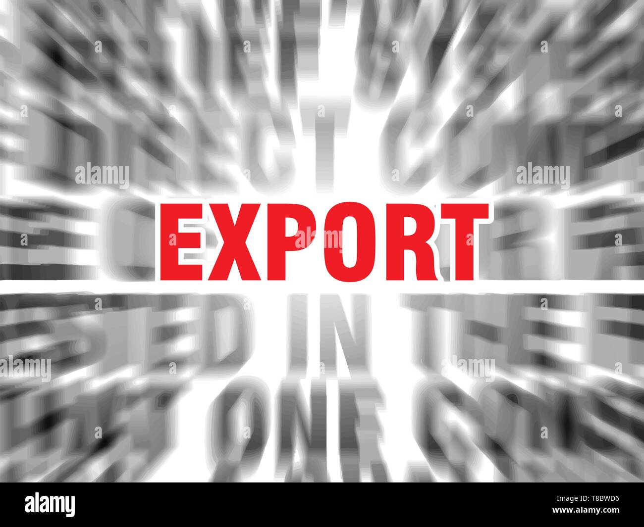 Concept word export on Stock Vector Images - Alamy