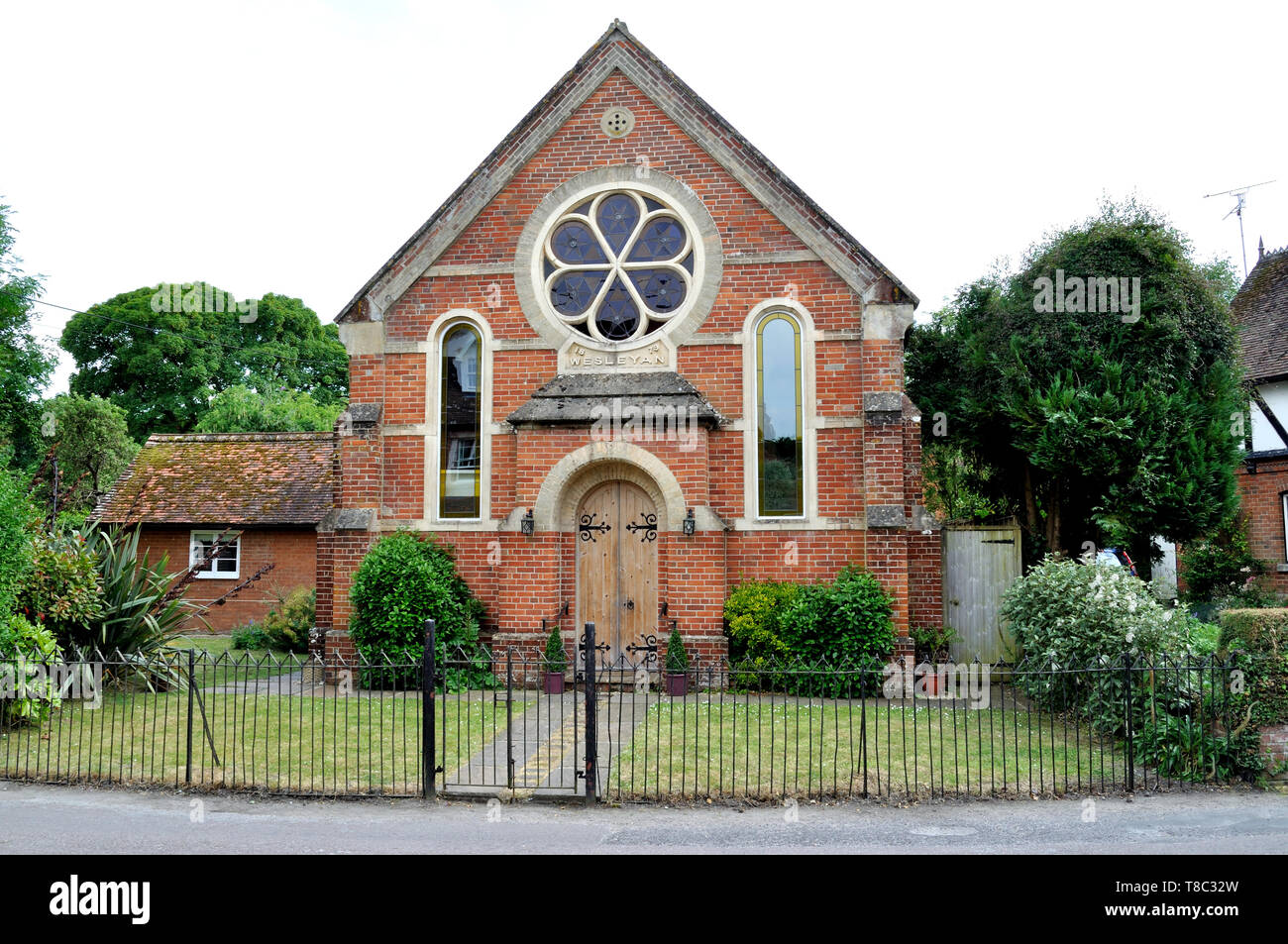 Former Wesleyan chapel, dated 1879, in Iwerne Minster, Dorset. Stock Photo