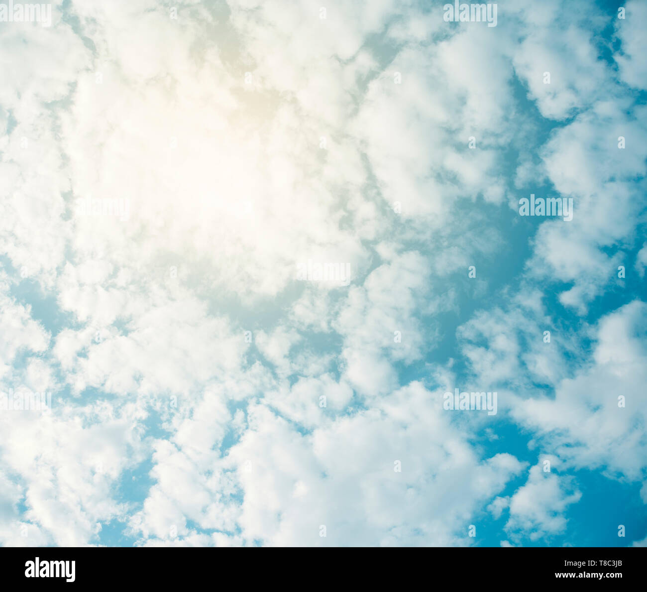 Blue sky with the blue sky Stock Photo