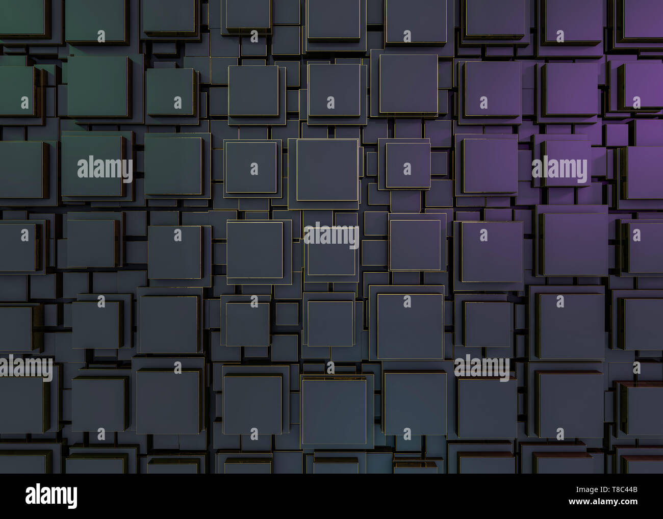 Abstract image of cubes background. 3D rendering Stock Photo - Alamy