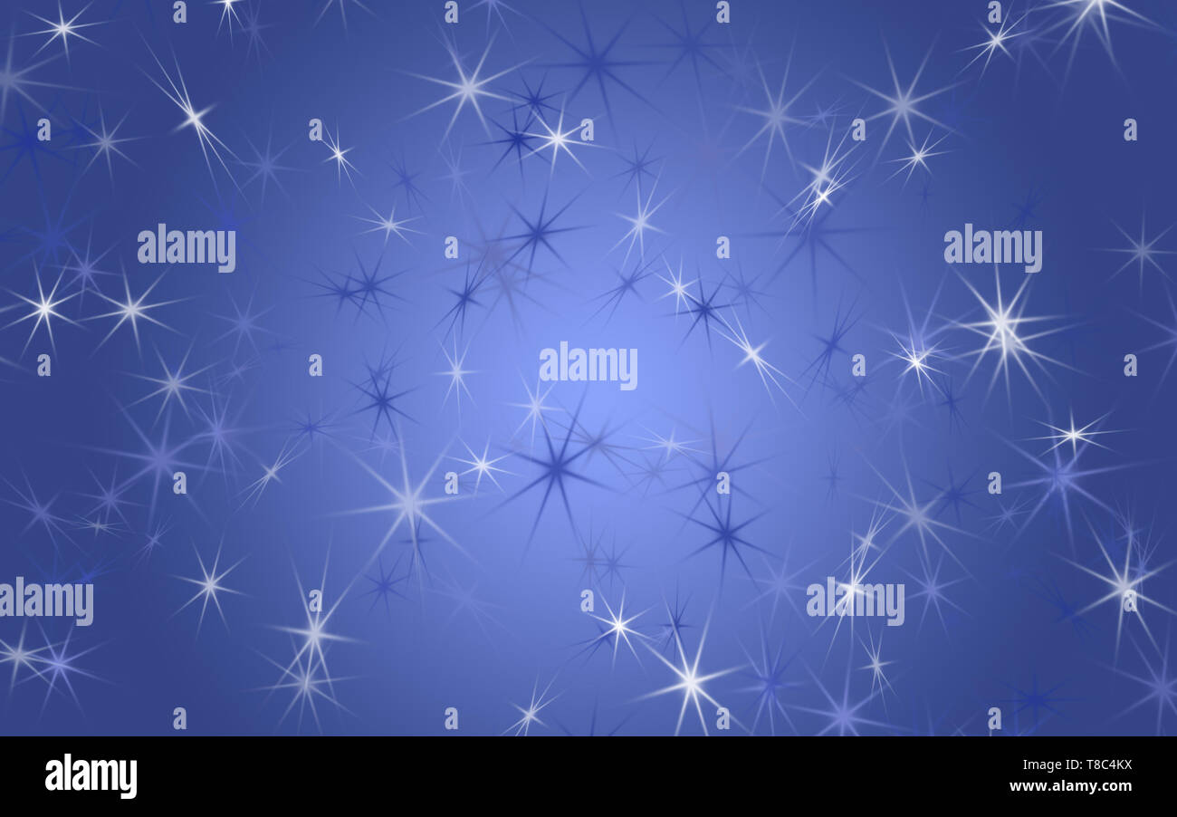 Blue and white stars on blue background Stock Photo - Alamy