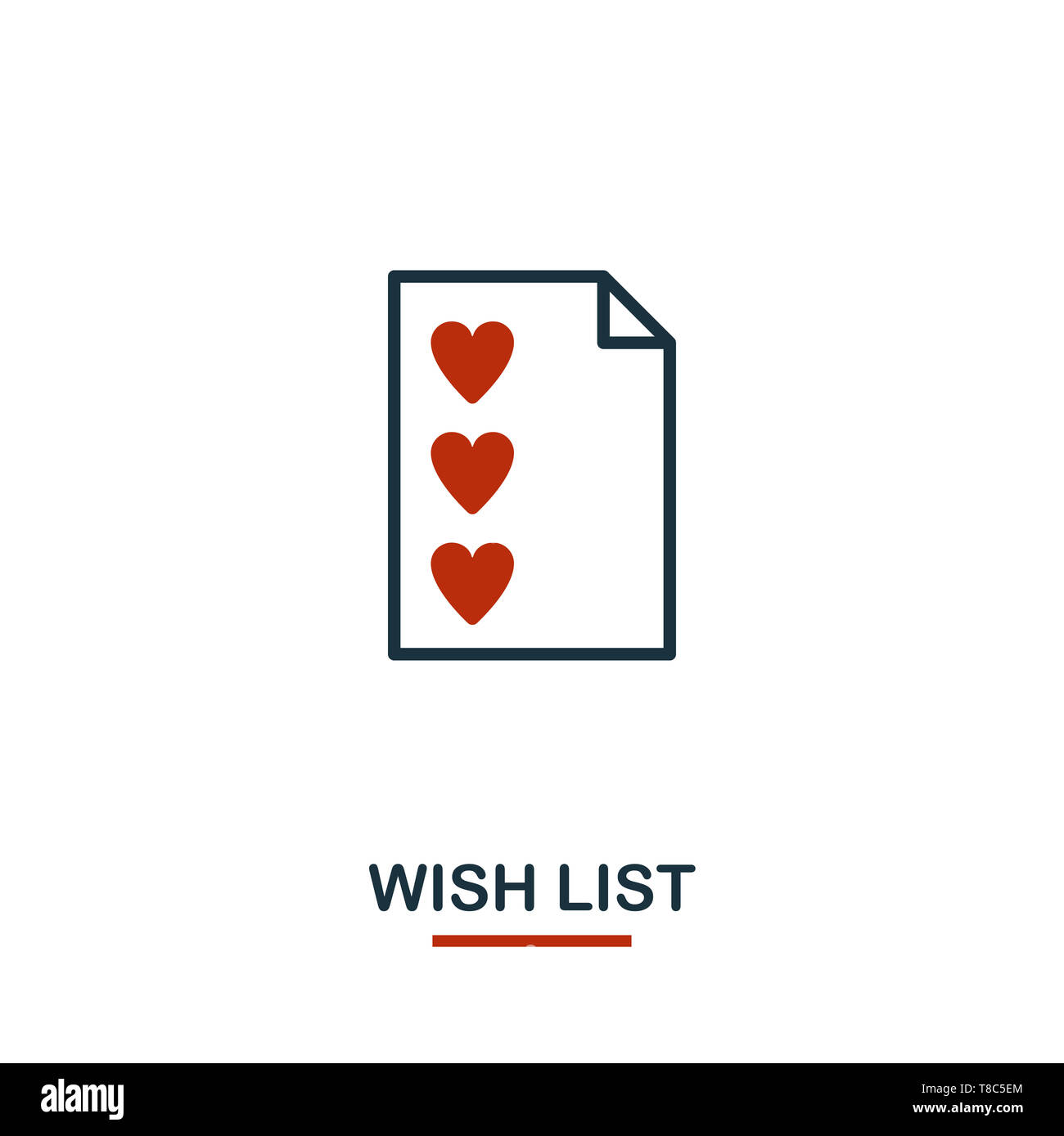 picture Wish App Icon Black https www alamy com wish list icon in two colors creative black and red design from e commerce icons collection pixel perfect simple wish list icon for web design apps image246130156 html