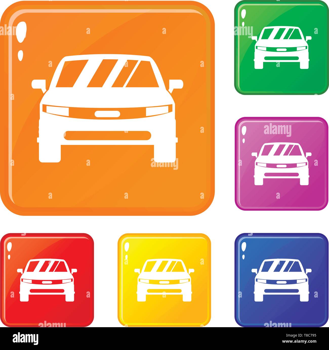Car icons set vector color Stock Vector Image & Art - Alamy
