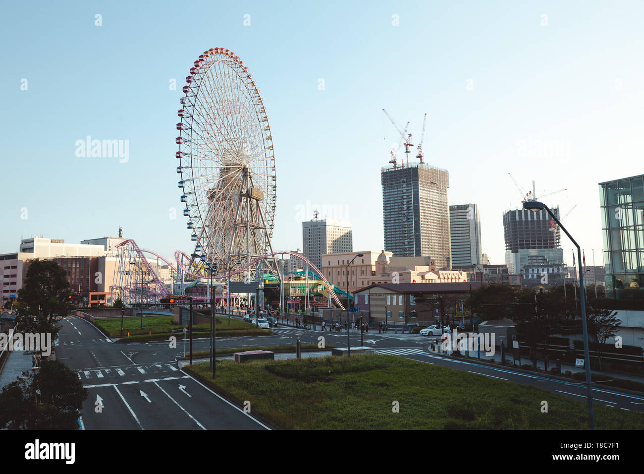 Ferris Wheel In Yokohama Japan Stock Photo Alamy