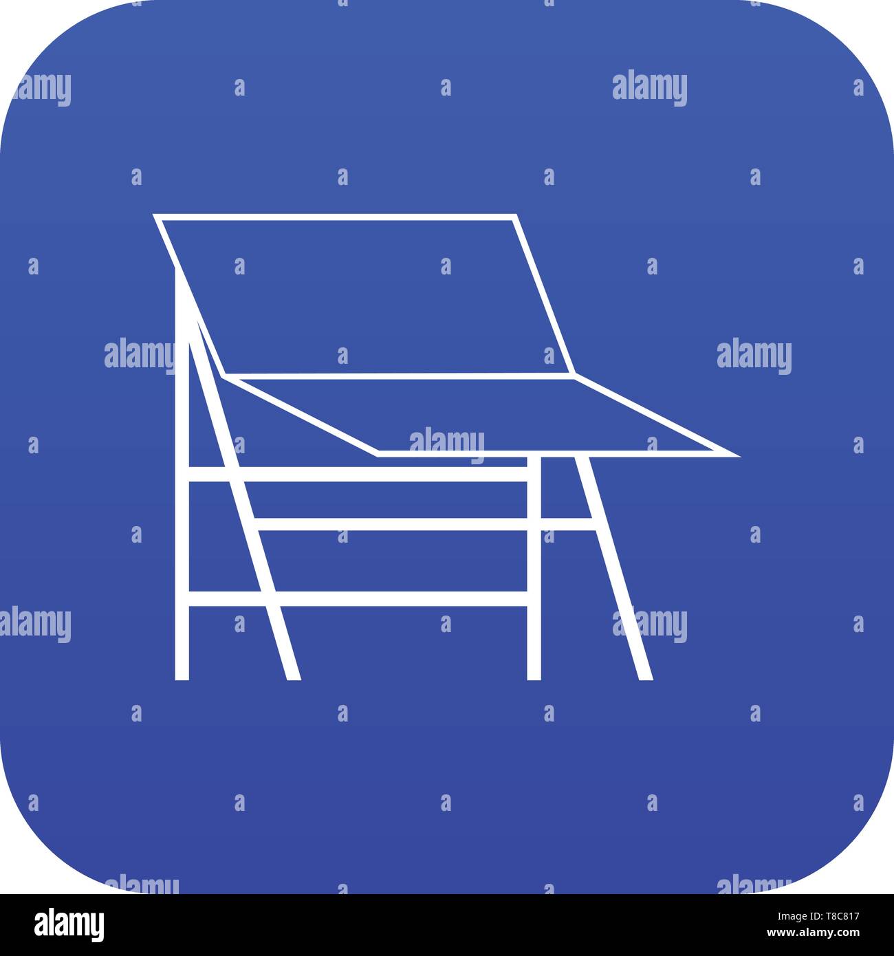 Blank portable screen icon digital blue Stock Vector