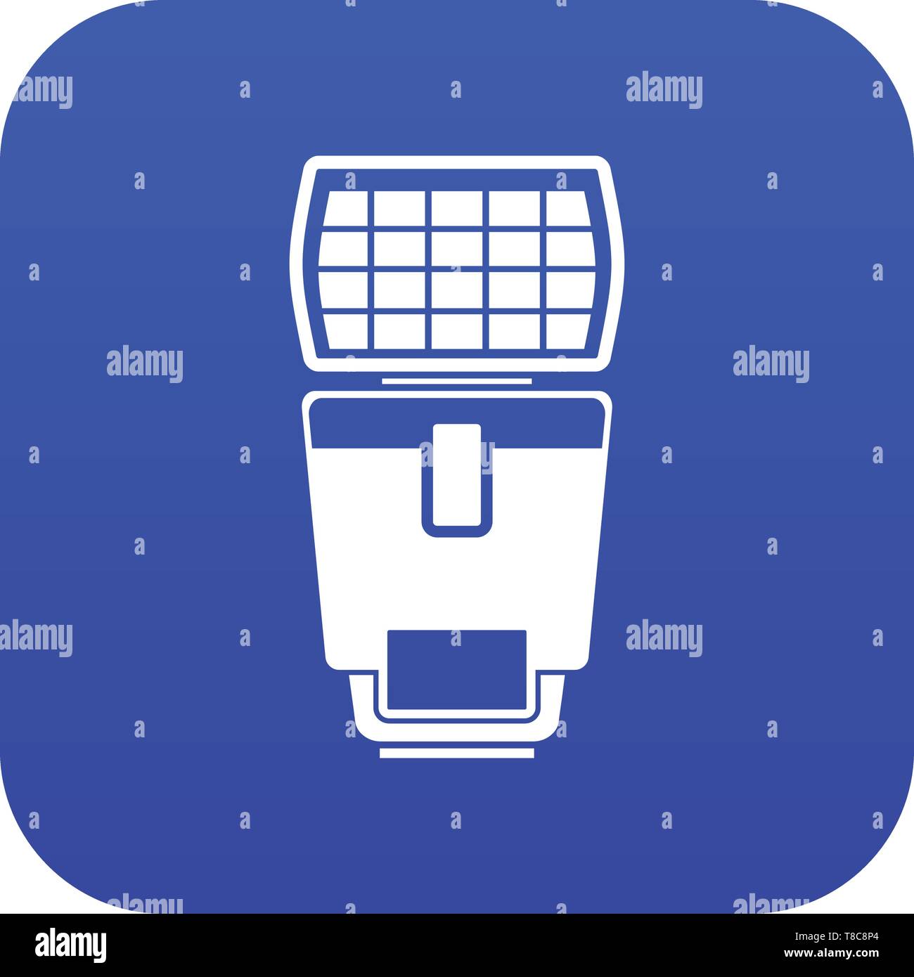 Lighting flash for camera icon digital blue Stock Vector Image & Art ...