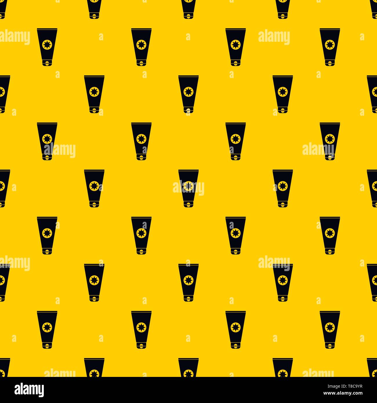 Tube with sunbathing cream pattern vector Stock Vector