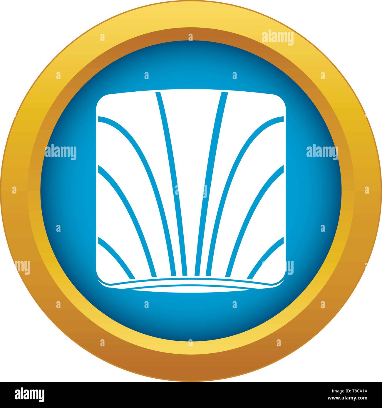 Piece of salmon icon blue vector isolated Stock Vector Image & Art - Alamy