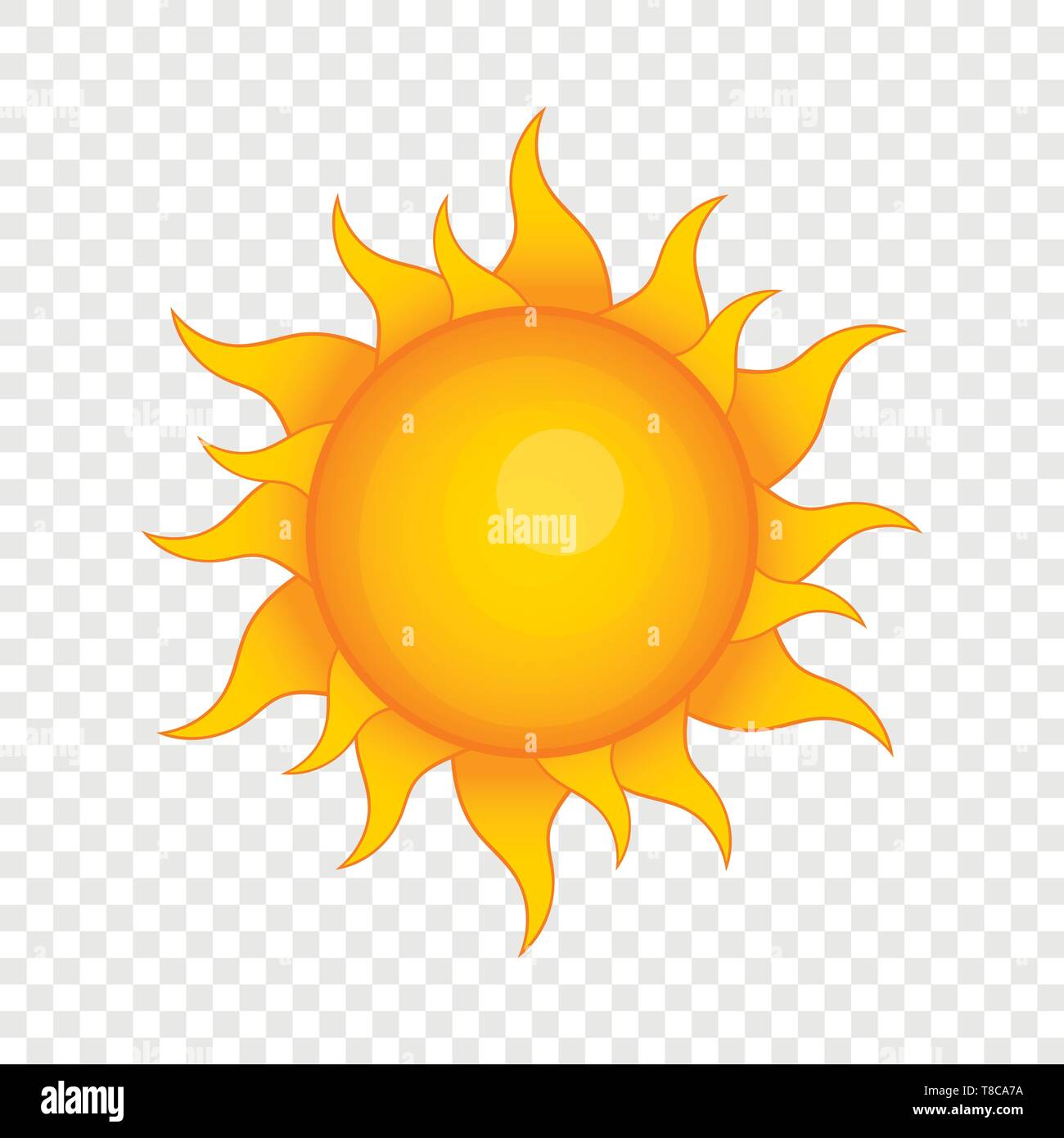 Sun icon, cartoon style Stock Vector Image & Art - Alamy