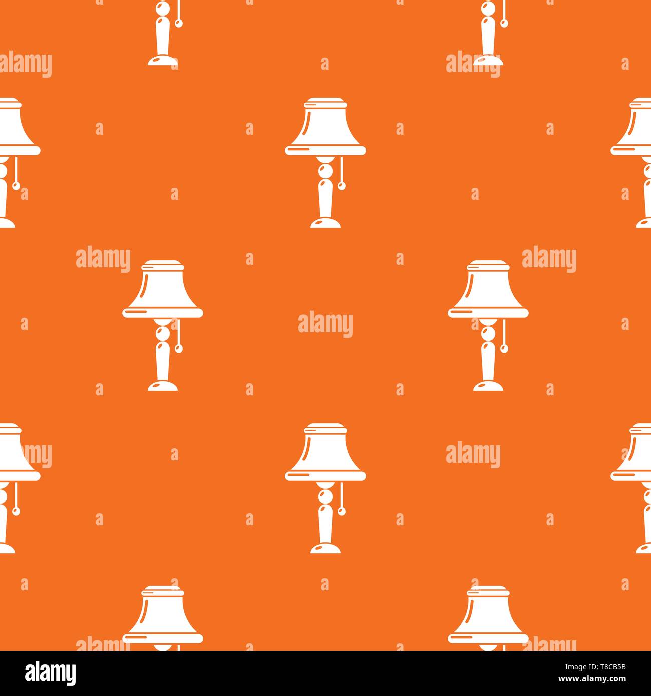 Kitchen lamp pattern vector orange Stock Vector
