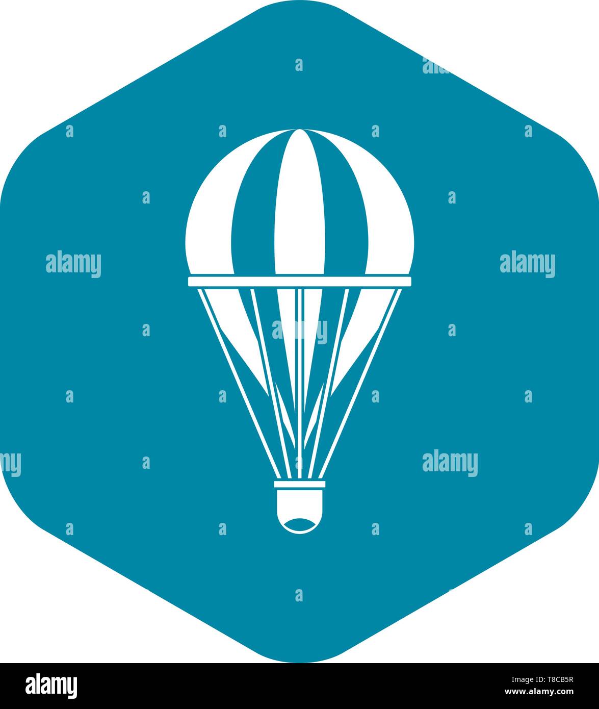 Hot air striped balloon icon, simple style Stock Vector Image & Art - Alamy
