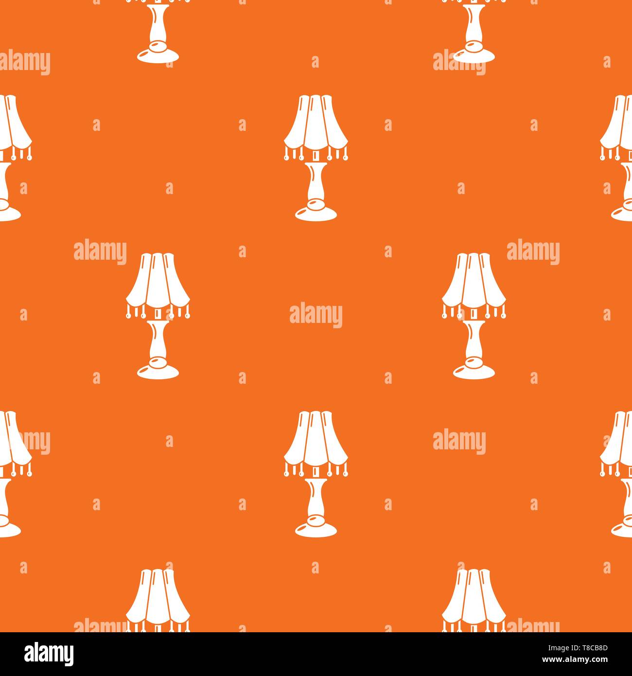 Close lamp pattern vector orange Stock Vector