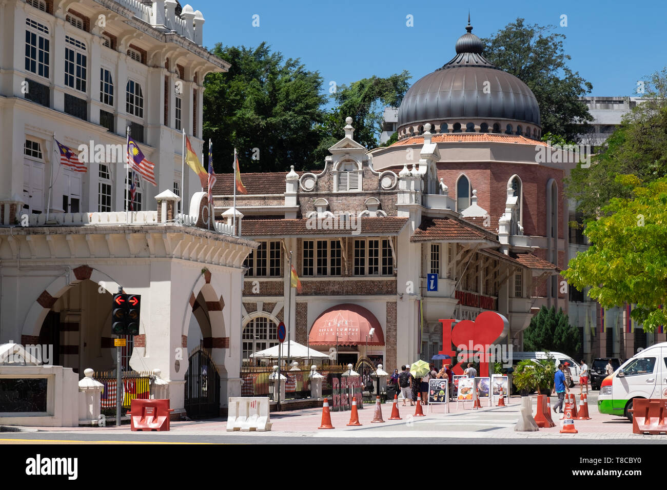 Kuala Lumpur City Gallery with the I Love (Heart) KL sign, ( left side