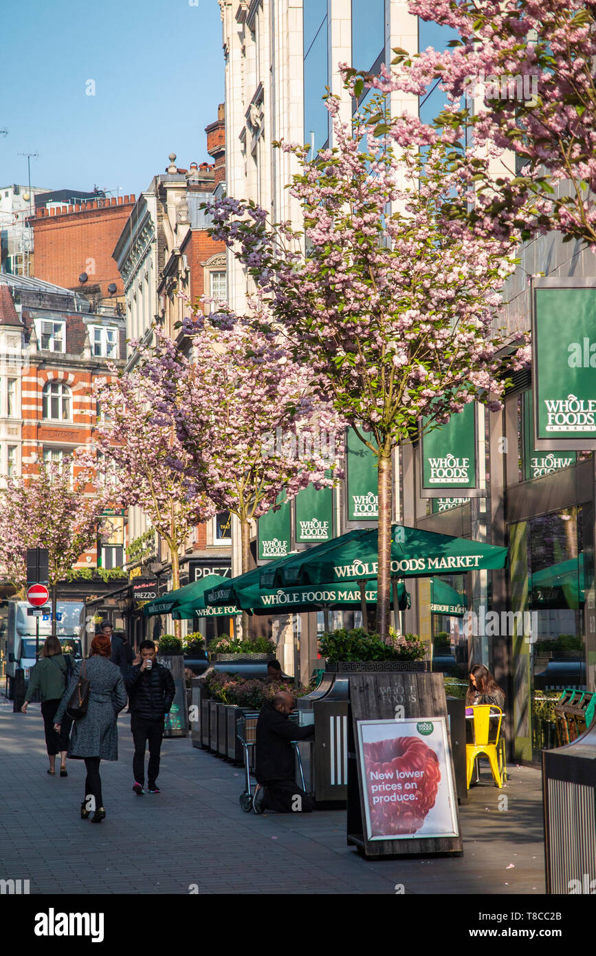 Whole Foods store in Piccadilly, Central London in Spring Stock Photo