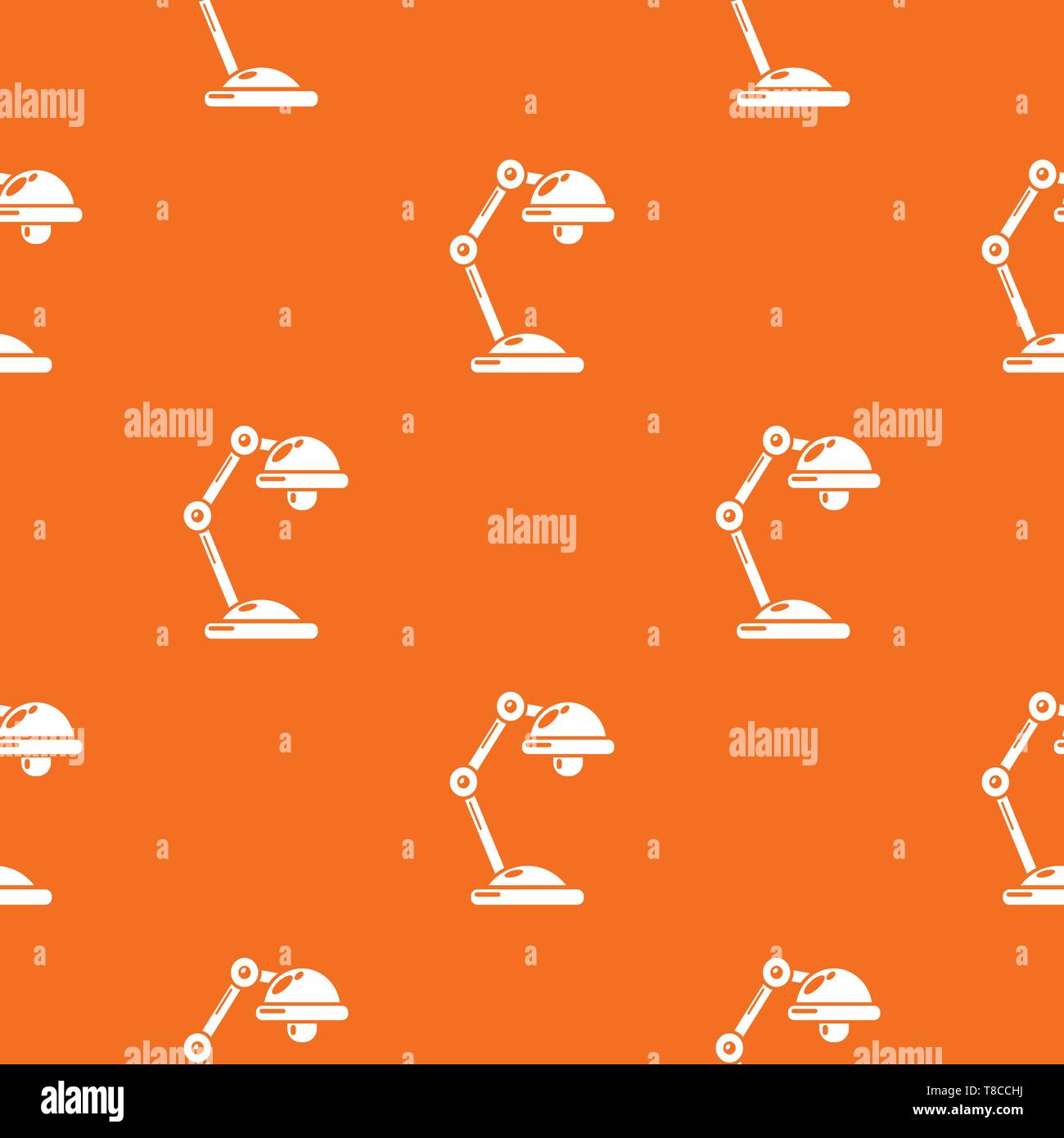 Table lamp pattern vector orange Stock Vector