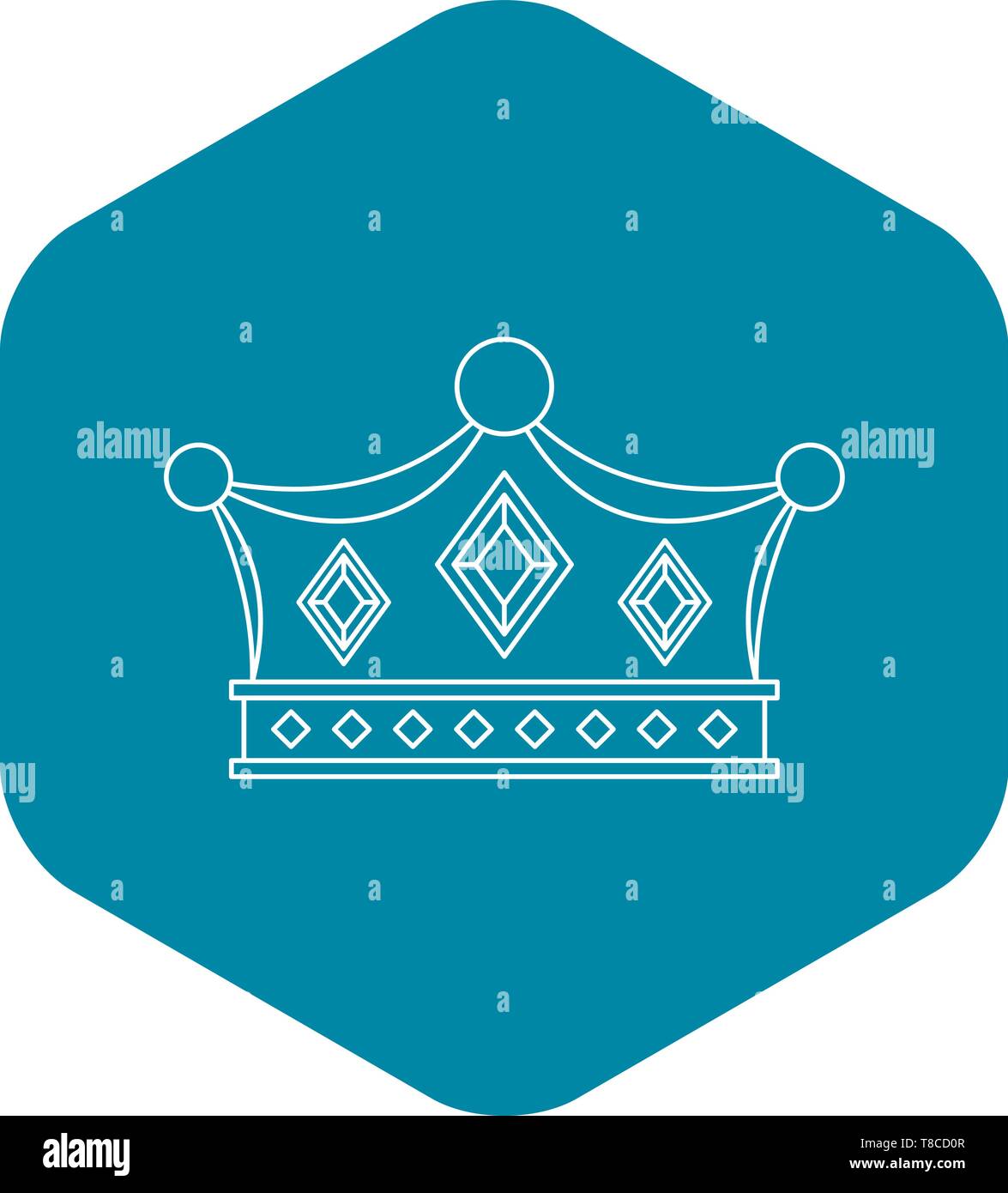 Prince crown icon, outline style Stock Vector Image & Art - Alamy