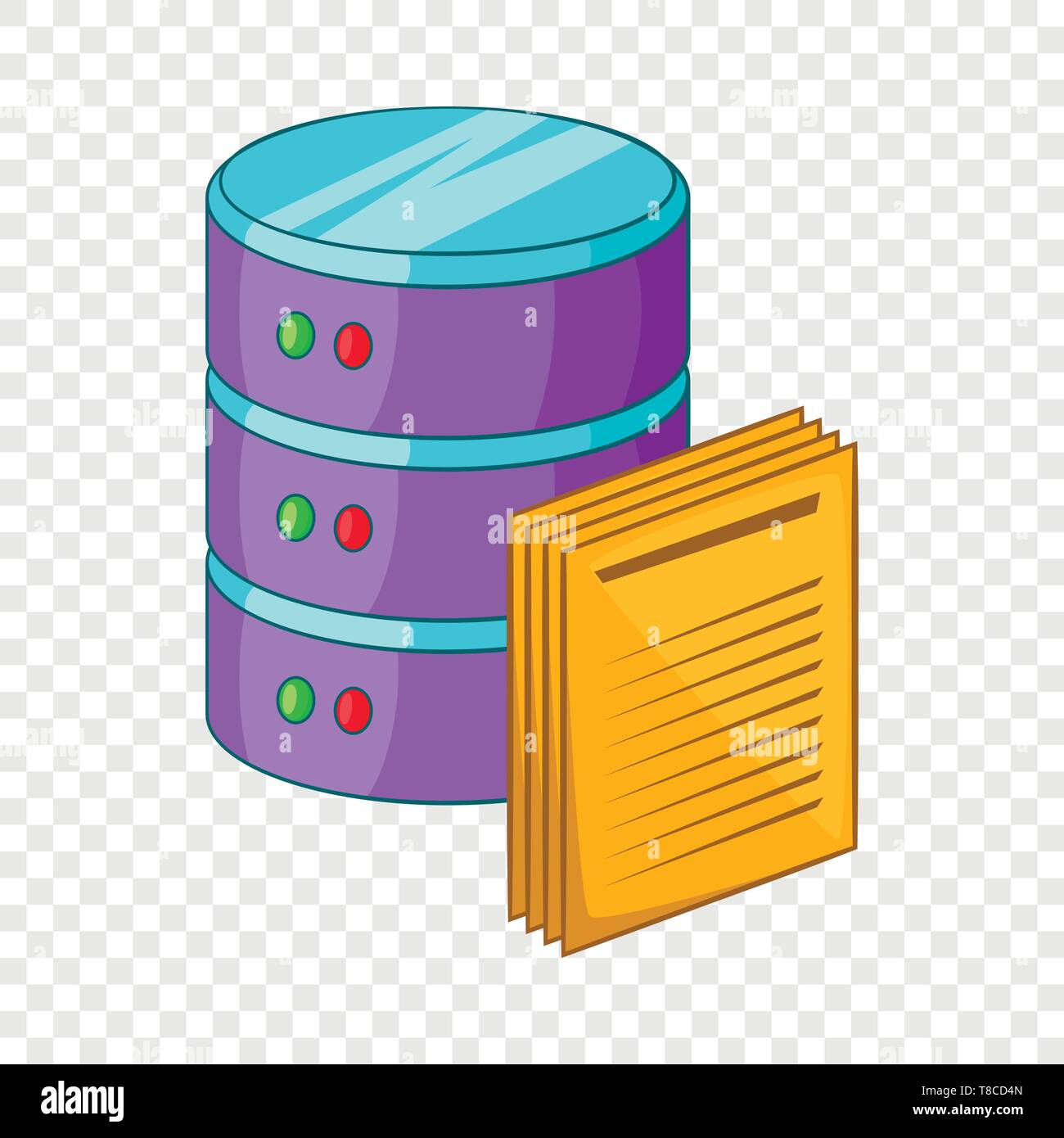Data processing icon, cartoon style Stock Vector Image & Art - Alamy