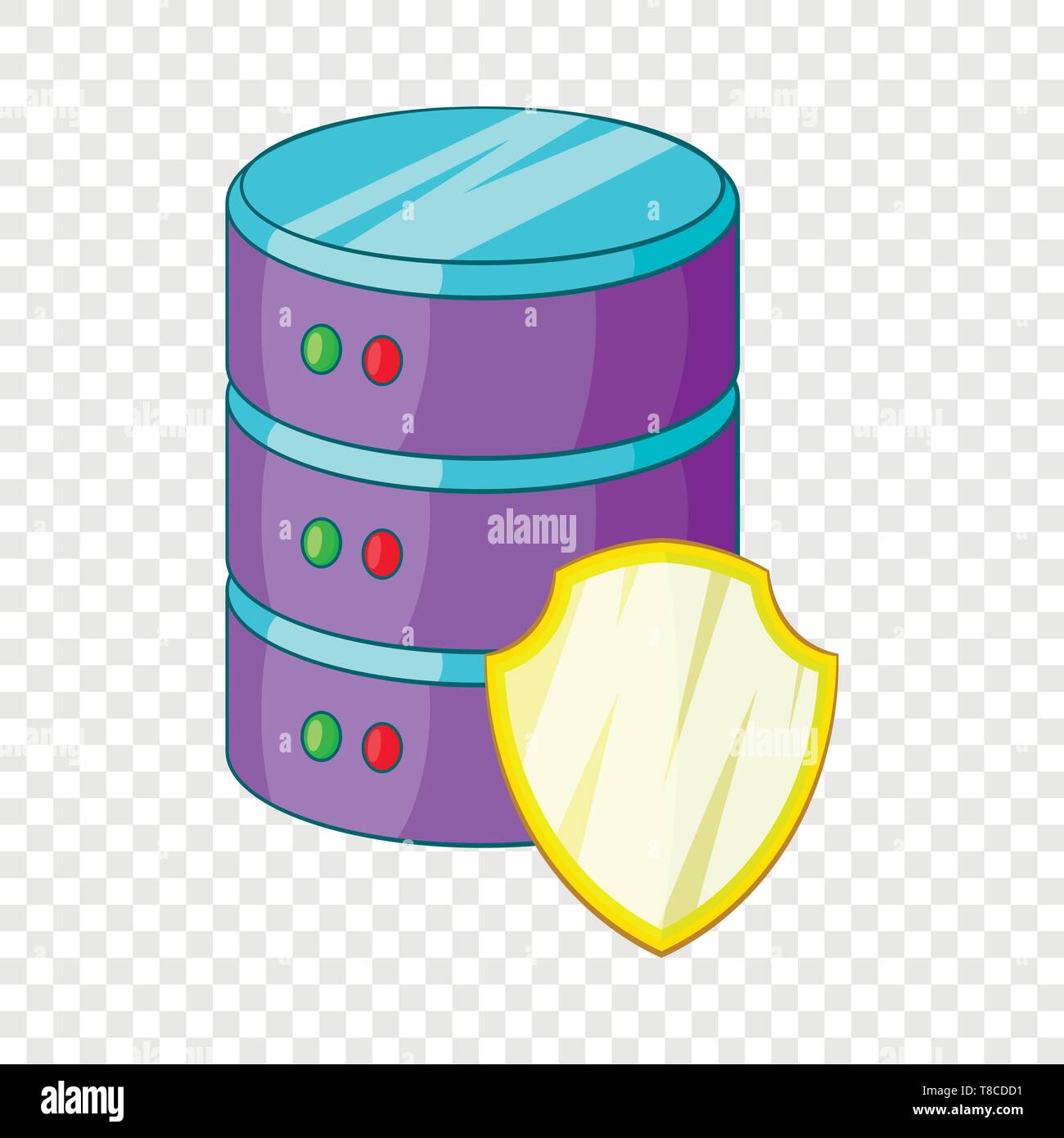 Data server protection icon, cartoon style Stock Vector Image & Art - Alamy