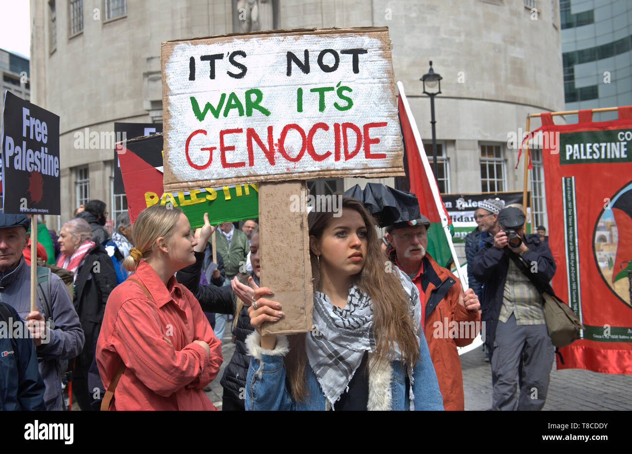 National Demonstration for Palestine Stock Photo