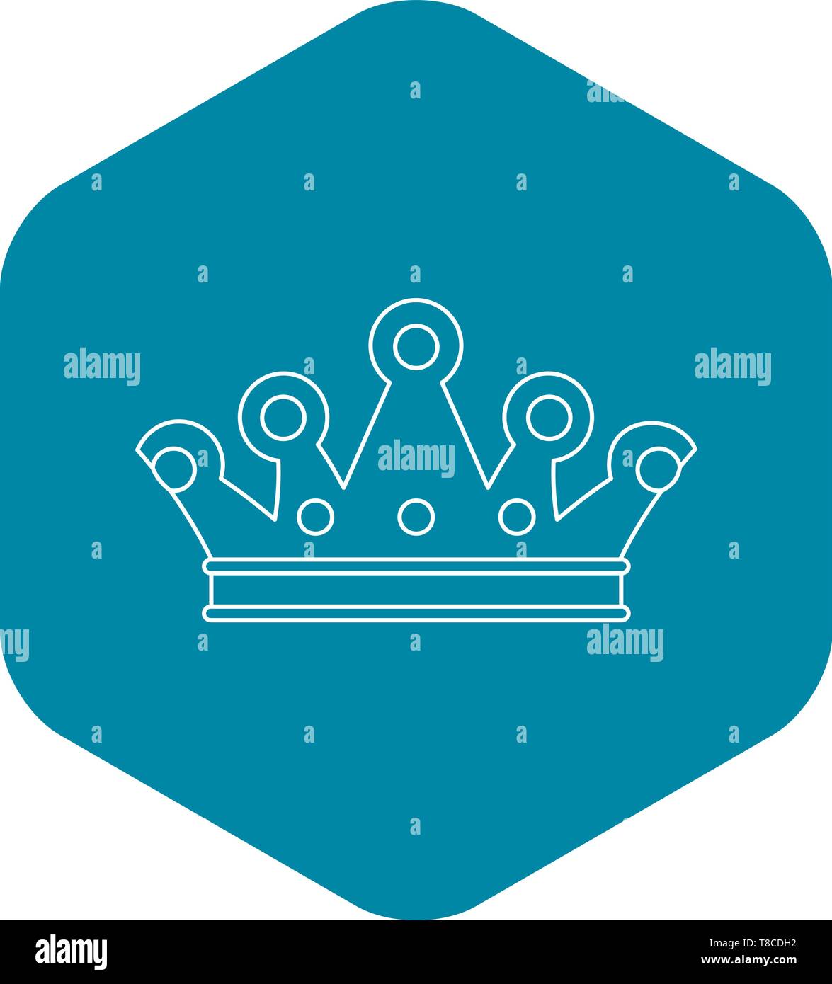 Royal crown icon, outline style Stock Vector Image & Art - Alamy