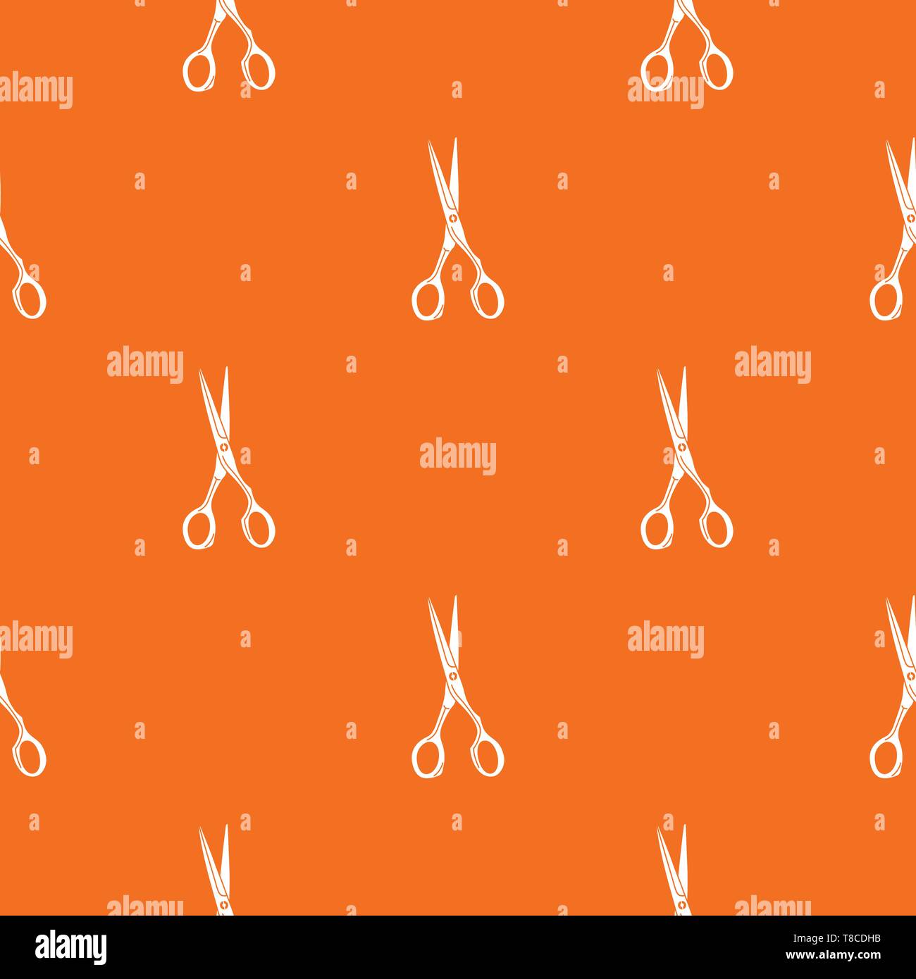 Sharp scissors pattern vector orange Stock Vector Image & Art - Alamy