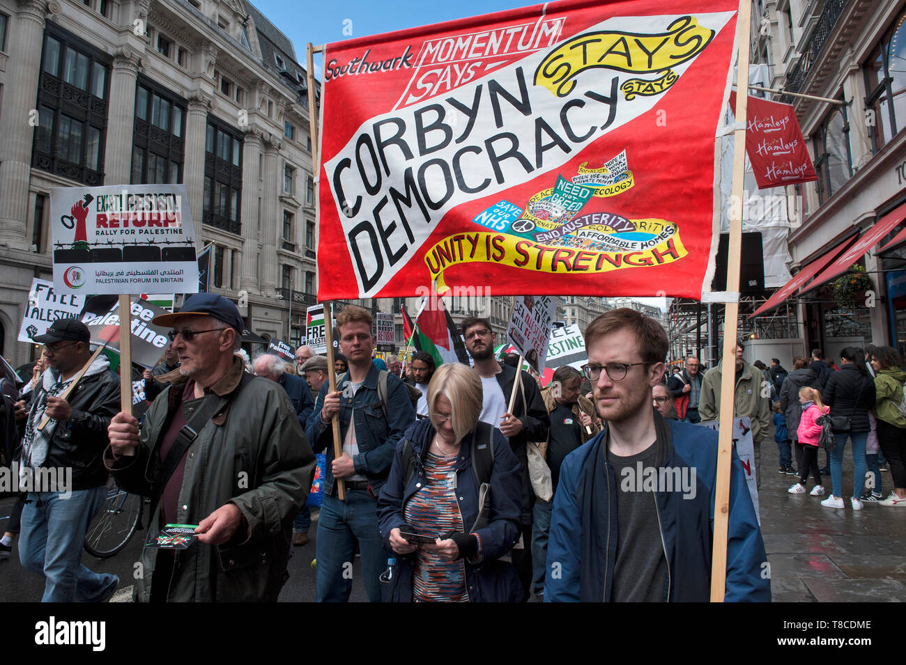 National Demonstration for Palestine Stock Photo - Alamy