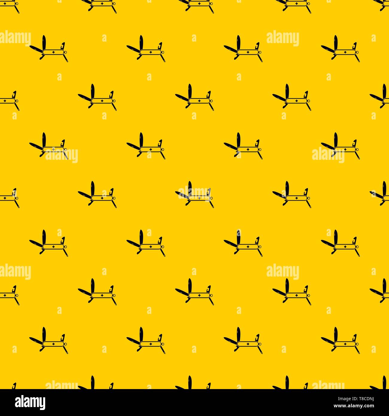 Swiss multipurpose knife pattern vector Stock Vector