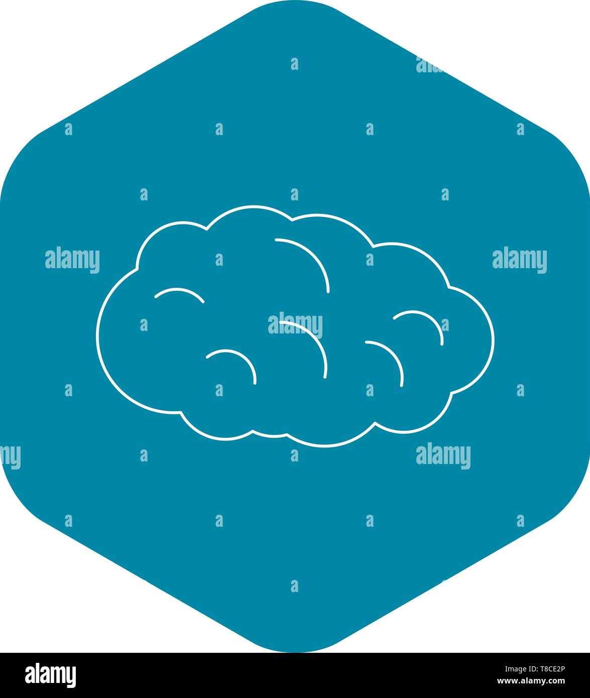 Cloud icon, outline style Stock Vector Image & Art - Alamy