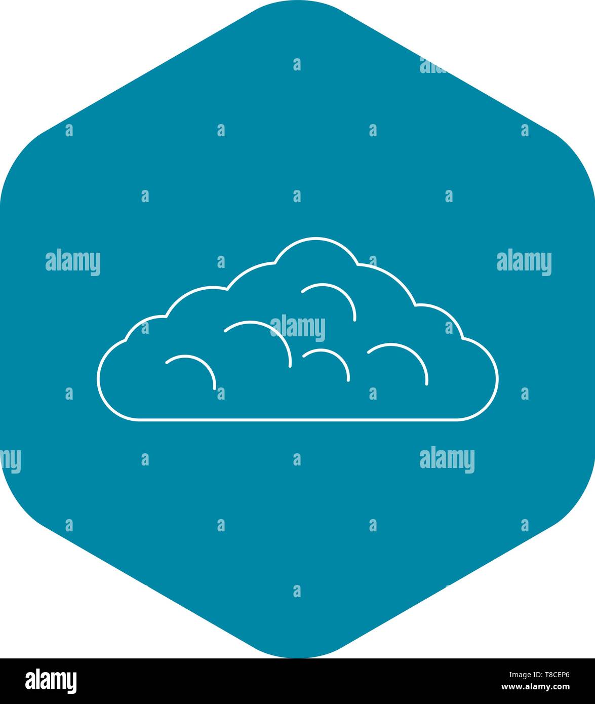 Wet cloud icon, outline style Stock Vector Image & Art - Alamy