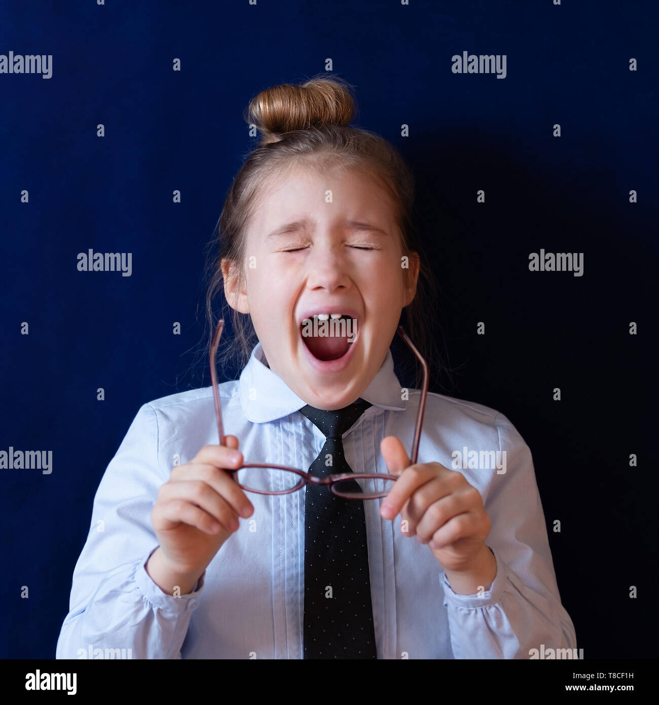 Little Girl Yawning