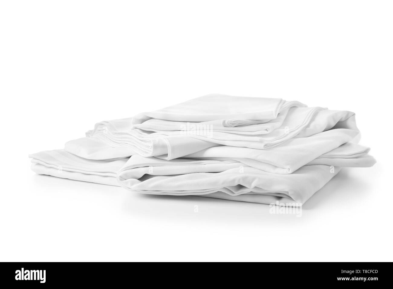 Bed sheets folded hires stock photography and images Alamy