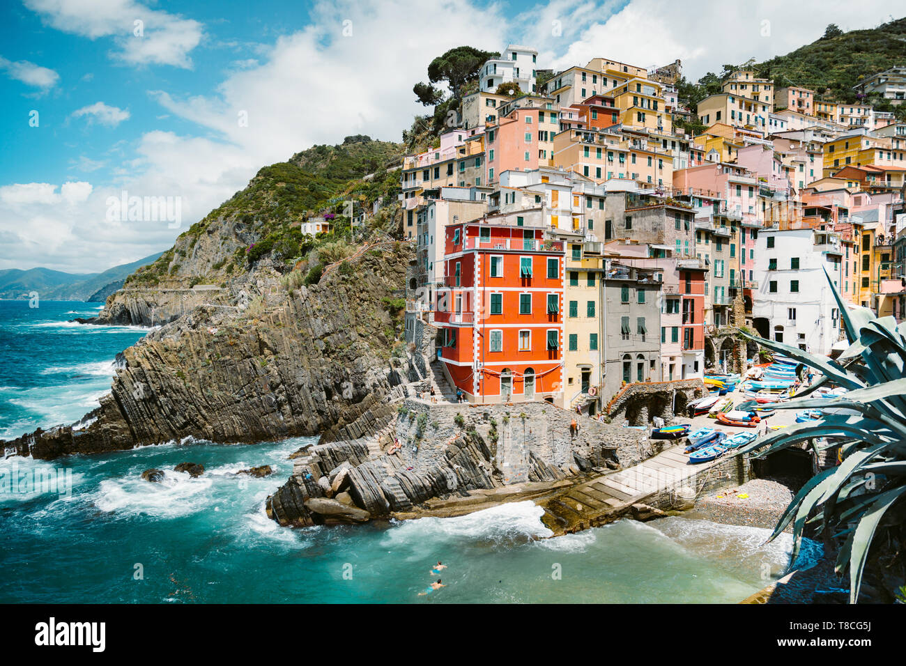 Classic View Of Beautiful Riomaggiore One Of The Five Famous classic-view-of-beautiful-riomaggiore-one-of-the-five-famous