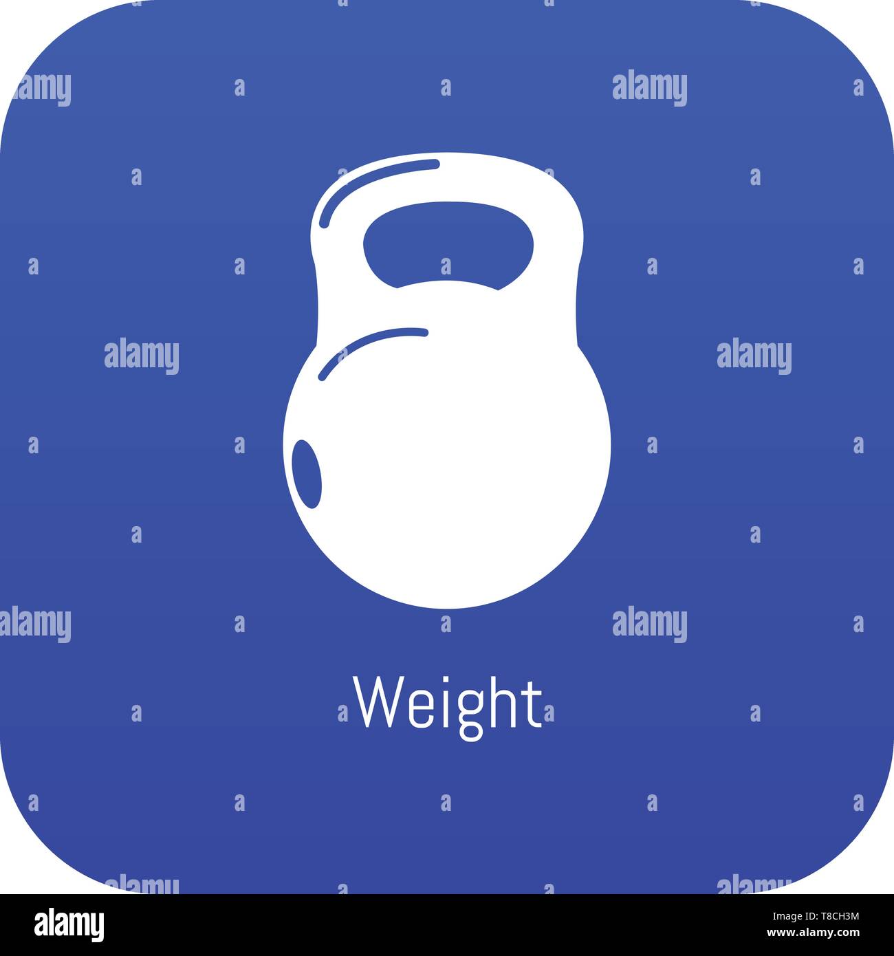Kettlebell icon blue vector Stock Vector Image & Art - Alamy