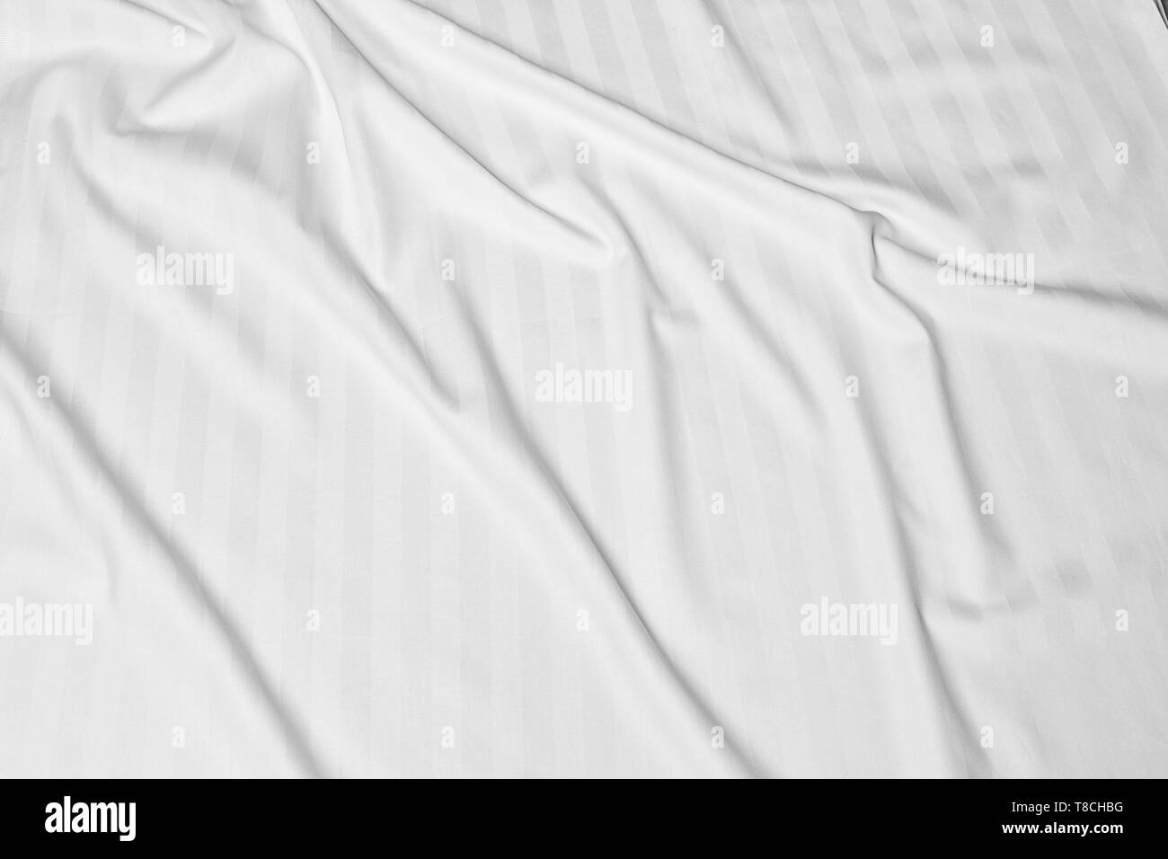 Crumpled bed linen as background Stock Photo Alamy