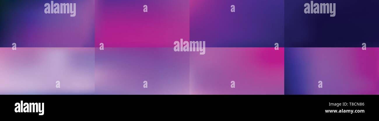 Set of Smooth abstract colorful mesh backgrounds Vector design Stock ...