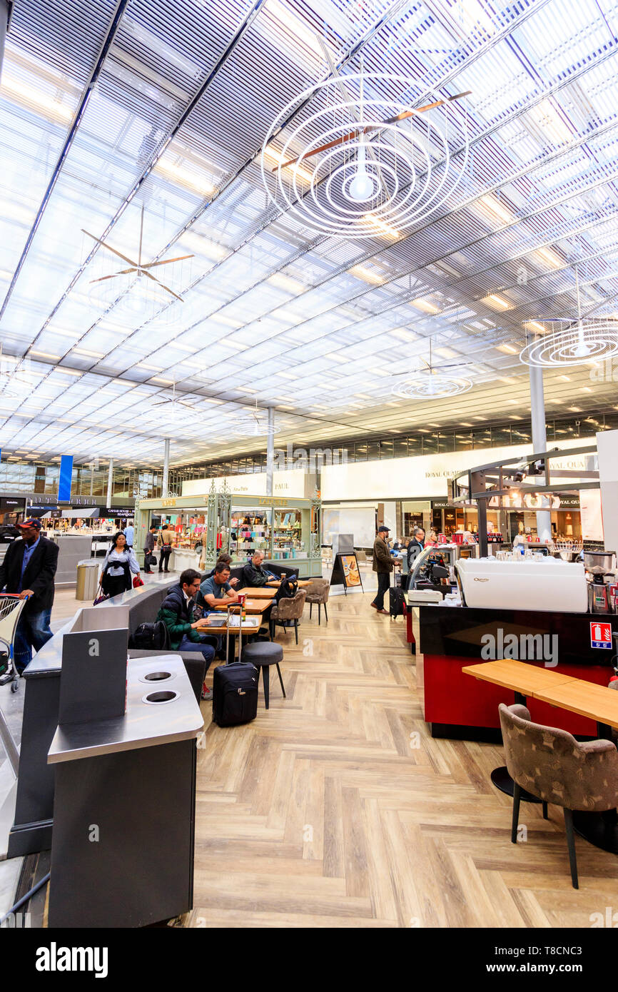 Charles De Gaulle Airport, France. Interior of Terminal 2E departure
