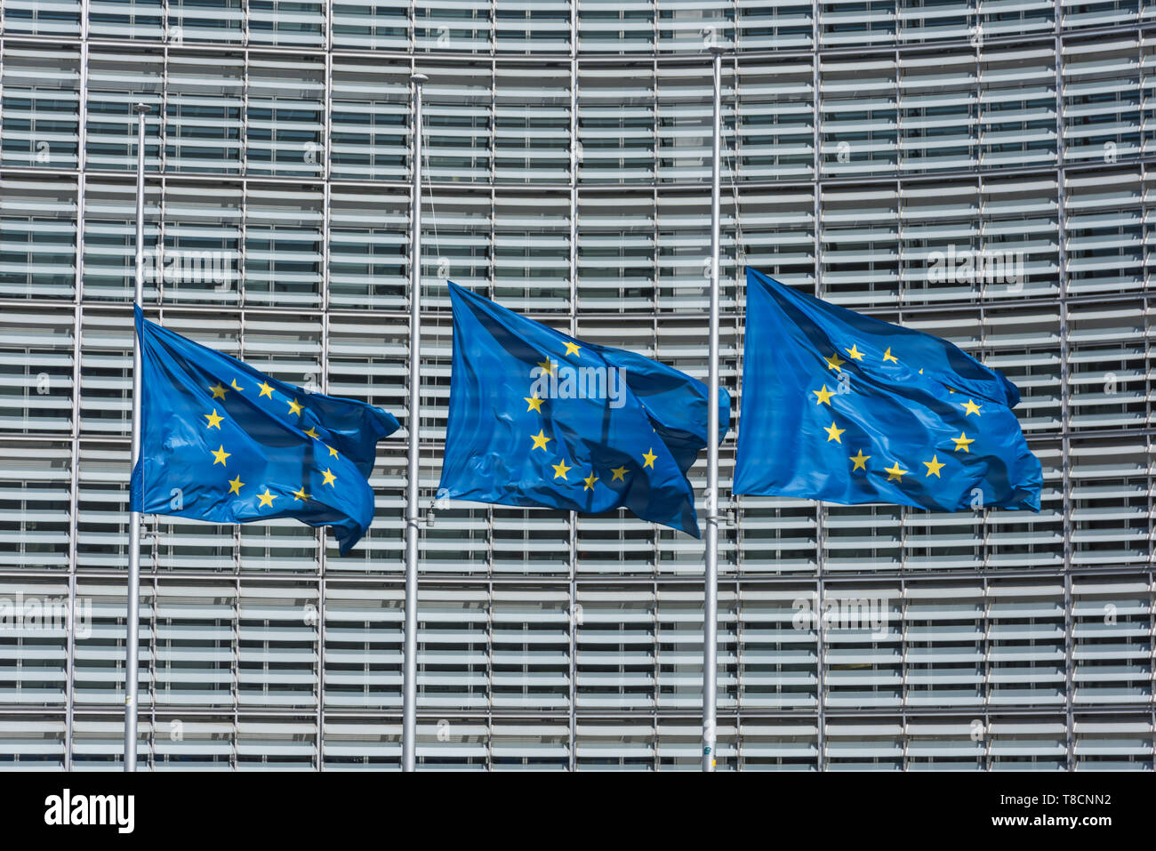 Brüssel, Europaviertel, Europäische Kommission, Berlaymont-Gebäude Das 1963 bis 1967 erbaute Berlaymont-Gebäude in Brüssel ist der Sitz der Europäisch Stock Photo