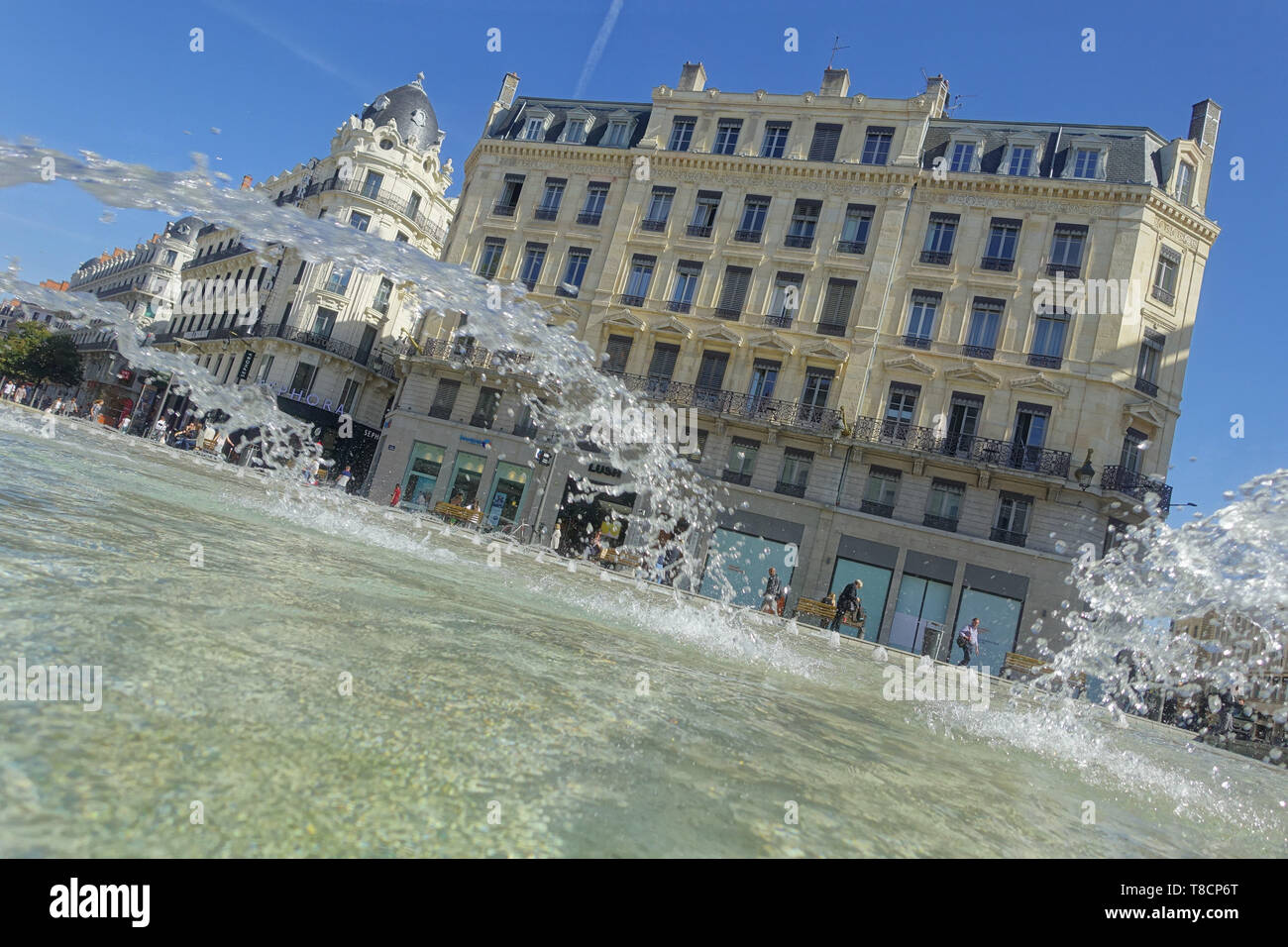 Lyon, Place de la Republique Stock Photo Alamy