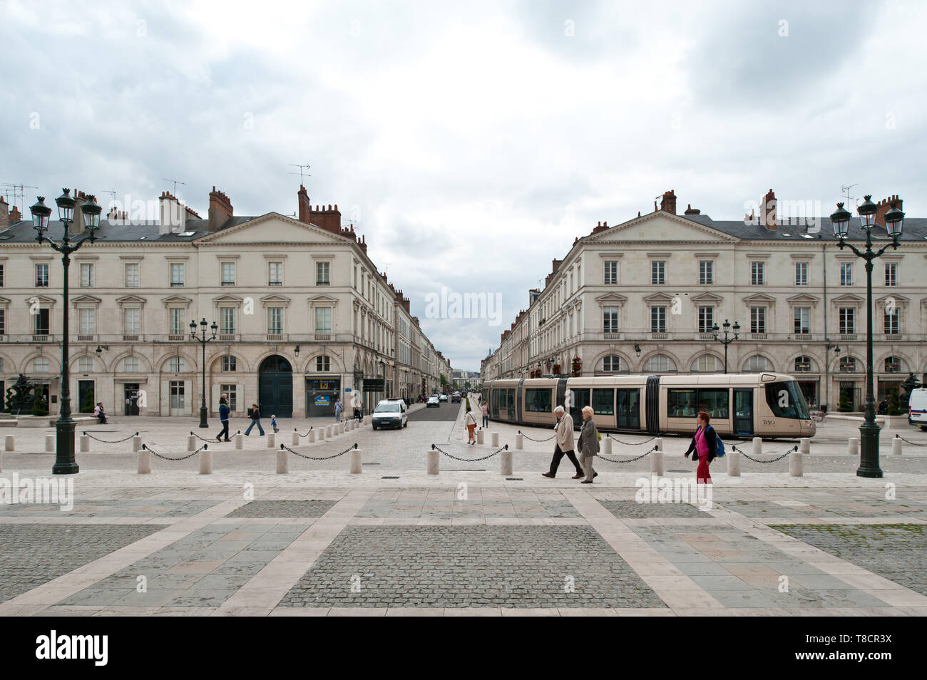 Orleans, Tramway, 2012-07-10 °B Cathedrale 68 (1) Stock Photo