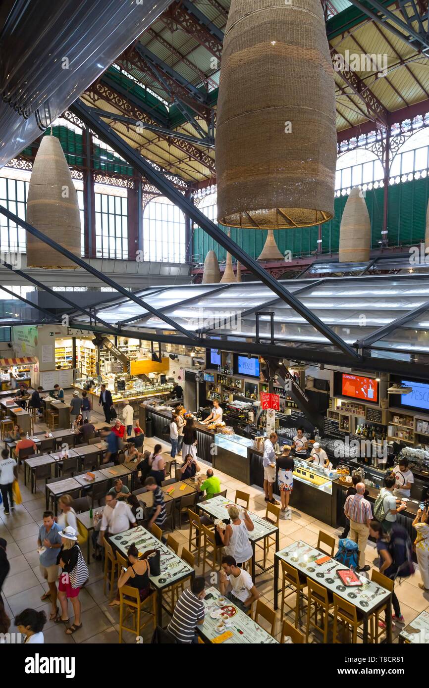 Italy, Tuscany, Florence, historic centre listed as World Heritage by UNESCO, Mercato Centrale Stock Photo