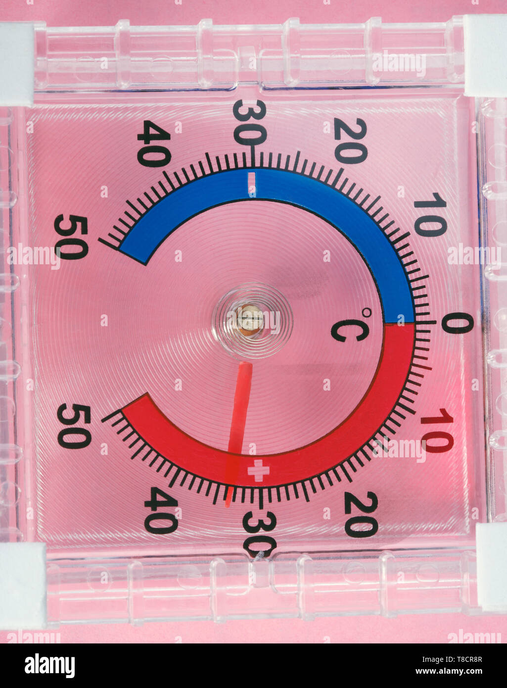 https://c8.alamy.com/comp/T8CR8R/outdoor-window-wall-thermometer-on-pink-background-T8CR8R.jpg