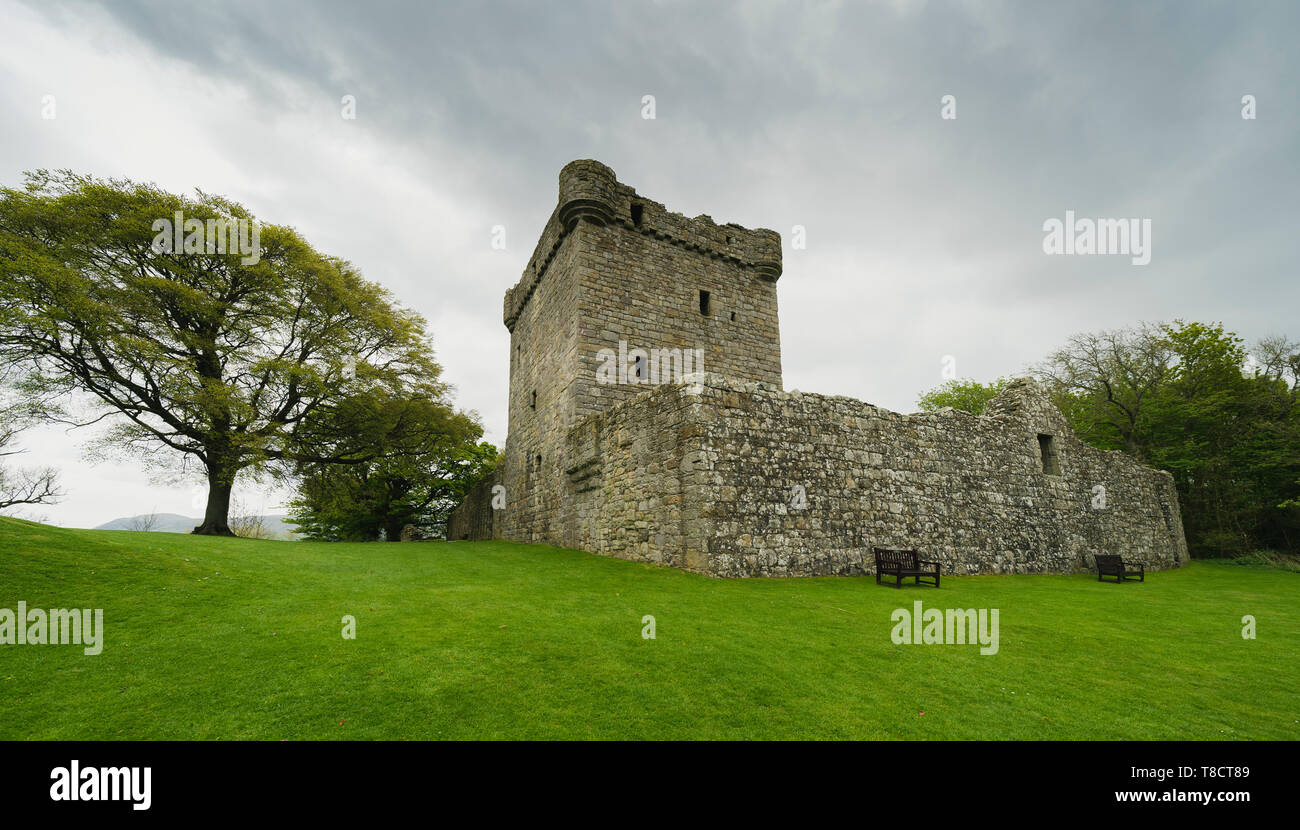 Loch Leven Castle in Scotland, UK Stock Photo