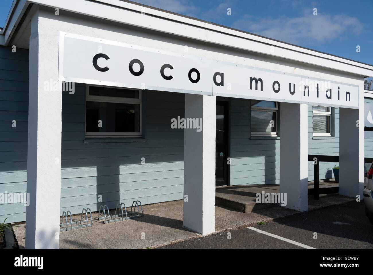 Cocoa Mountain cafe , Balnakeil Craft Village, Durness on the North Coast 500 scenic driving route in northern Scotland, UK Stock Photo