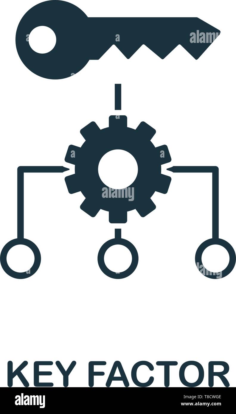 Key Factor icon. Creative element design from business strategy icons ...