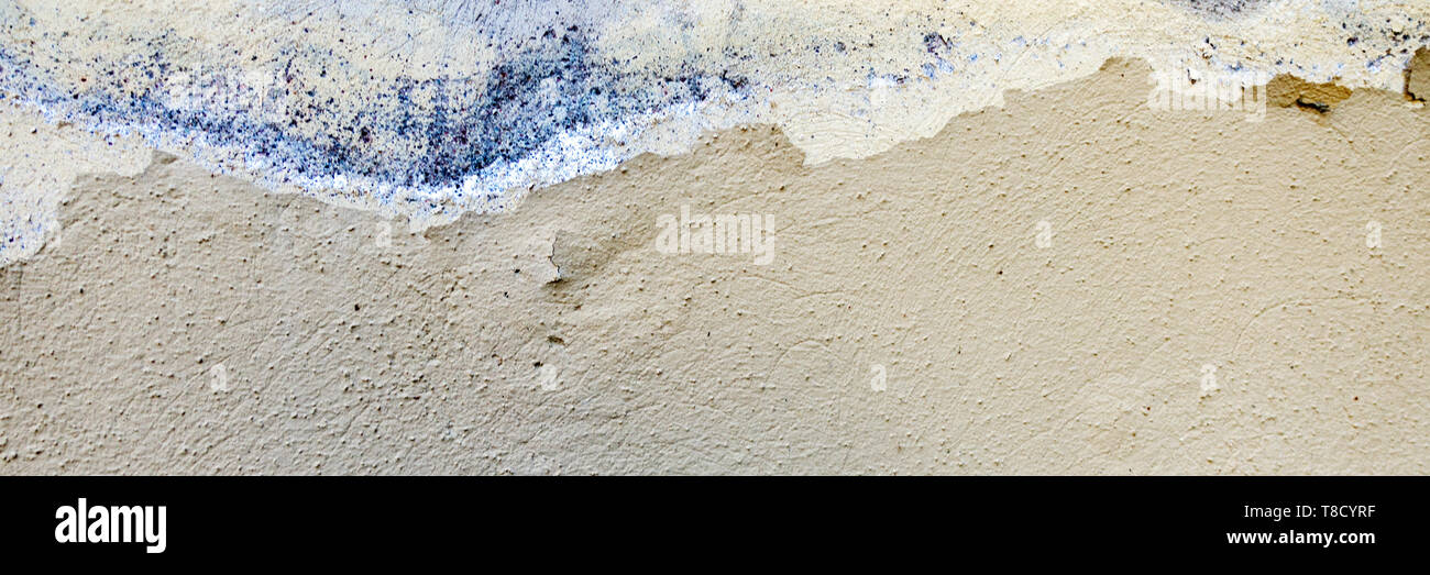 Old weathered painted wall background texture. White dirty peeled