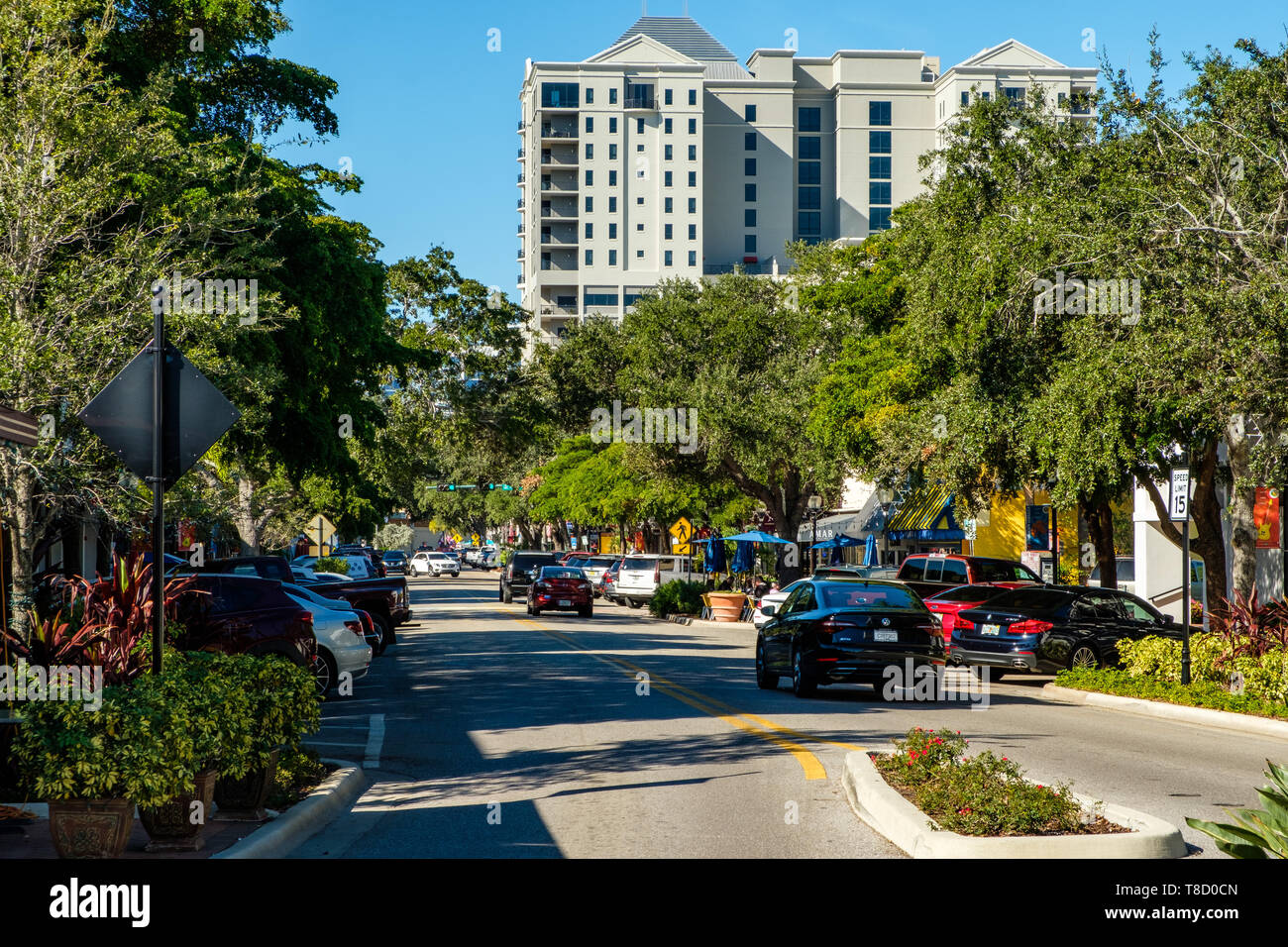 Main Street, Sarasota Florida Stock Photo Alamy